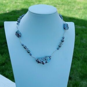 A54 Handmade Freshwater Baroque Pearl Necklace